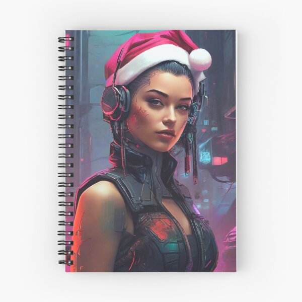 Item preview, Cyber Christmas Yuletide Greetings: Neon Cyber Christmas - Versatile Print Design designed and sold by ButonDesign.