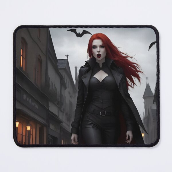 Item preview, Red Haired Vampiress Walking Down the Town designed and sold by DarkJuliettes.