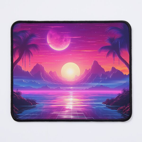 Item preview, Sunset Synchrony: Cool Waves of Synthwave designed and sold by Mullet Monkey.
