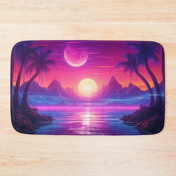Item preview, Sunset Synchrony: Cool Waves of Synthwave designed and sold by Mullet Monkey.