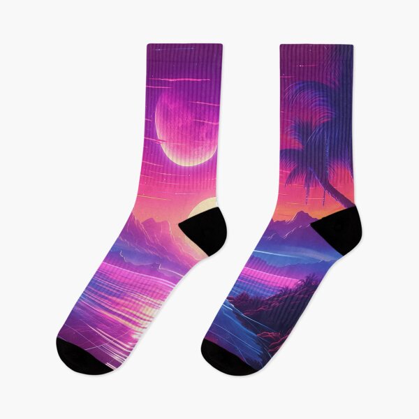 Item preview, Sunset Synchrony: Cool Waves of Synthwave designed and sold by Mullet Monkey.