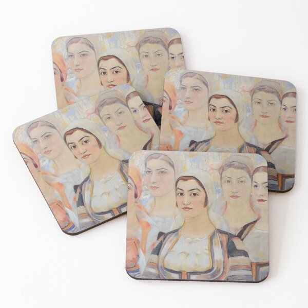 Item preview, Maidens - Young Women in Folk Clothes by Vladimir Dimitrov Maistora (the Master) designed and sold by clon-dot-net.