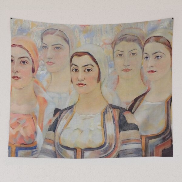 Item preview, Maidens - Young Women in Folk Clothes by Vladimir Dimitrov Maistora (the Master) designed and sold by clon-dot-net.
