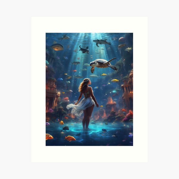 Real Mermaid Art Prints for Sale