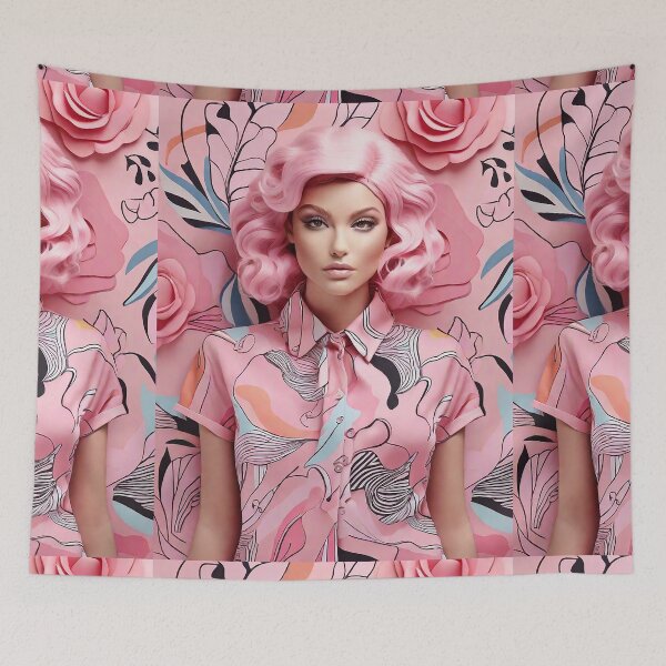 Item preview, Fashionista face girl elegant spring wear style designed and sold by Carlos Gudino.