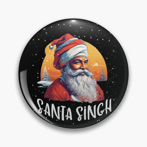 Artikelvorschau, Santa Singh Weihnachtsweinlese-Schnee-Sonnenuntergang entworfen und verkauft von Smix Pixels.