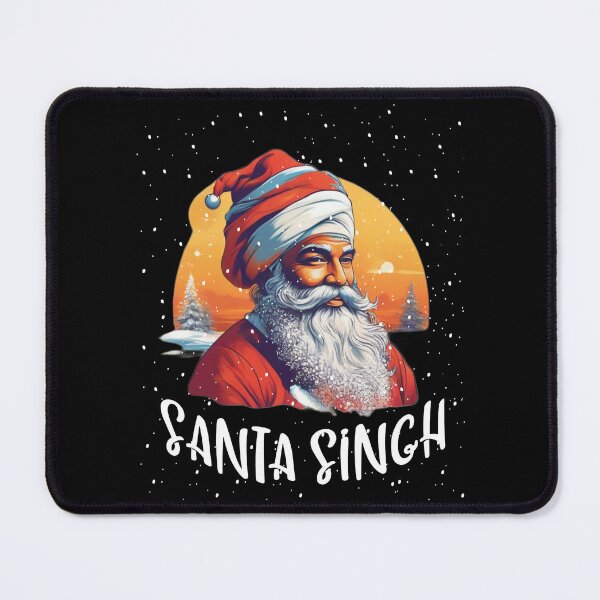 Item preview,  Santa Singh Christmas Vintage Snow Sunset  designed and sold by Smix Pixels.