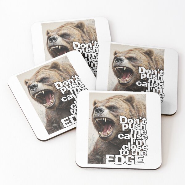 Item preview, Grizzly close to the Edge; designed and sold by StickerApe.