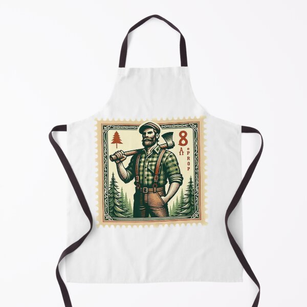 Item preview, Vintage Lumberjack Stamp Collector Postage designed and sold by LumberEchoArts.
