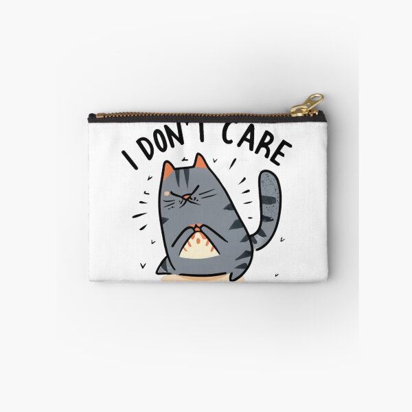 Item preview, Grey cat i don't care designed and sold by LuckyFamily.