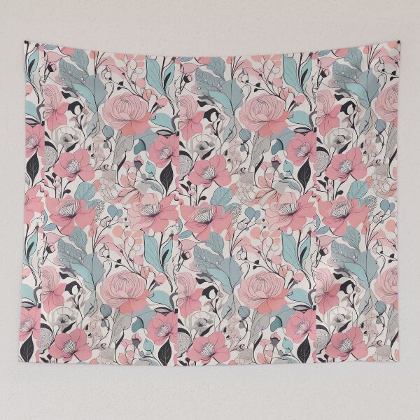 Item preview, design printed in pink tones flowers elegance woman designed and sold by Carlos Gudino.