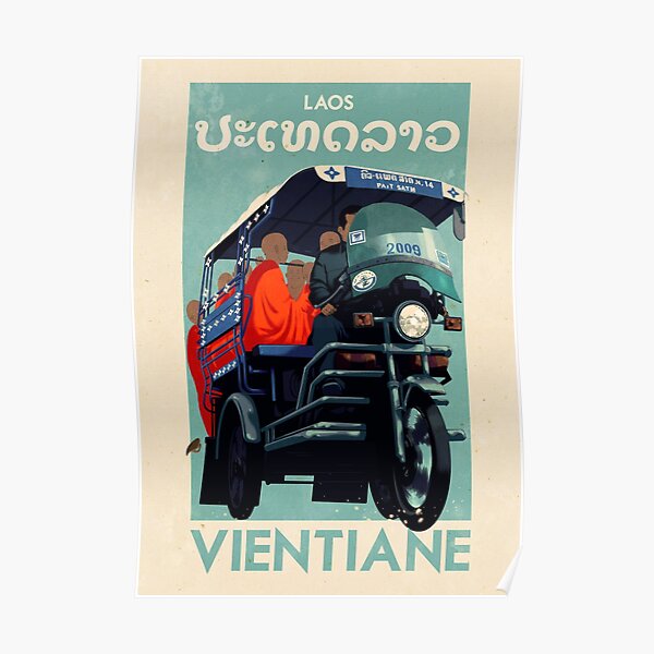 Travel Posters - Vientiane Laos Poster