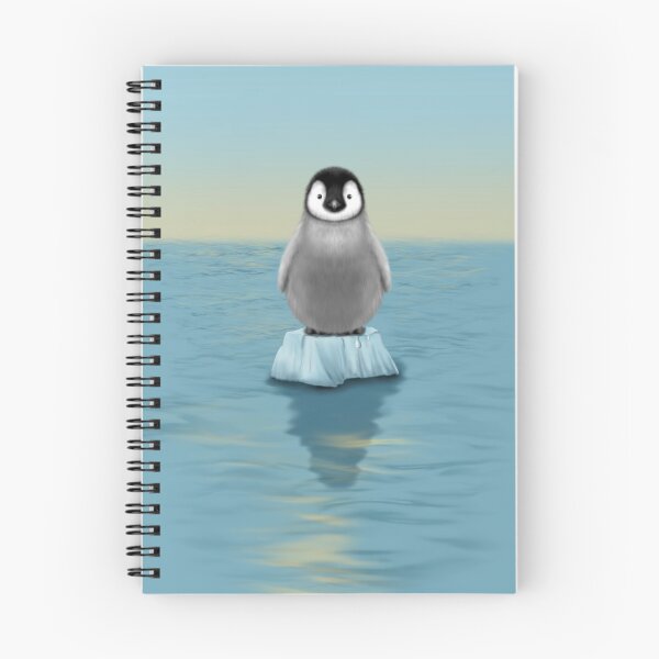 Item preview, Penguin Standing on Melting Ice (Earth Day Artwork)  designed and sold by LJArtworkDesign.