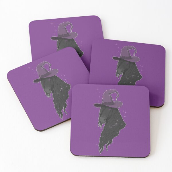 Item preview, Friesian Mare Wearing Purple Witch Hat designed and sold by DappledMoon.