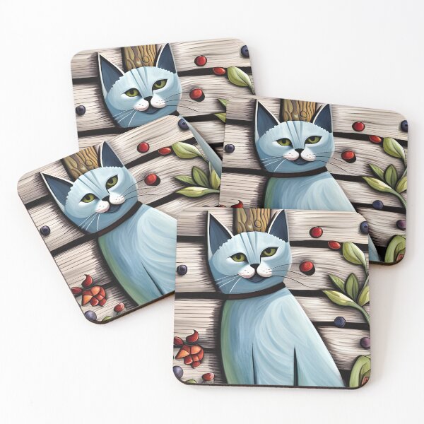 Item preview, Blue Kitty designed and sold by Reclining Buddha Cat.
