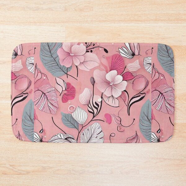 Item preview, Huge pink flowers for cute woman spring fashion designed and sold by Carlos Gudino.