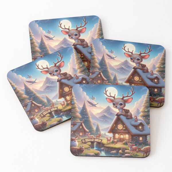 Item preview, cute deer village designed and sold by Greydate.