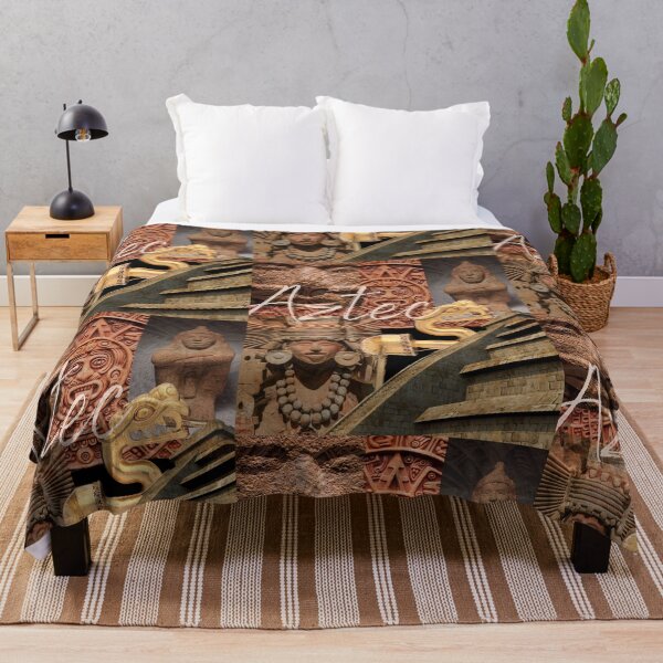 Item preview, Ancient Aztec Motifs Colorful Photo Montage Design designed and sold by EarthArtDesigns.