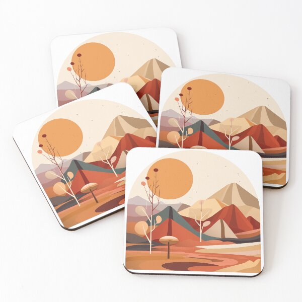 Item preview, Southwestern desert bold color modern art designed and sold by TheMoxieHouse.