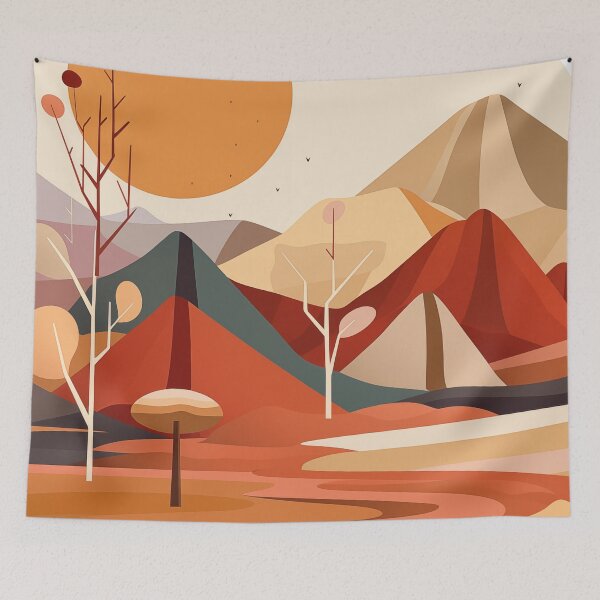 Item preview, Southwestern desert bold color modern art designed and sold by TheMoxieHouse.