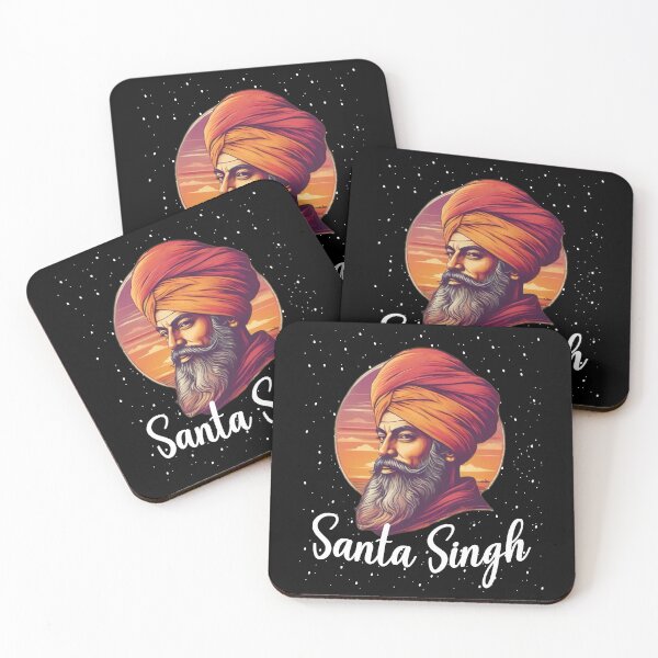 Item preview,  Santa Singh Christmas Vintage Snow Sunset  designed and sold by Smix Pixels.