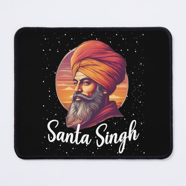 Item preview,  Santa Singh Christmas Vintage Snow Sunset  designed and sold by Smix Pixels.