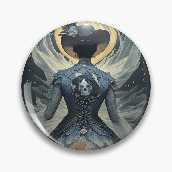 Item preview, Elegant gorgeous La Calavera Catrina, Lady of the afterlife, the Elegant Skull designed and sold by Fantasymachine.