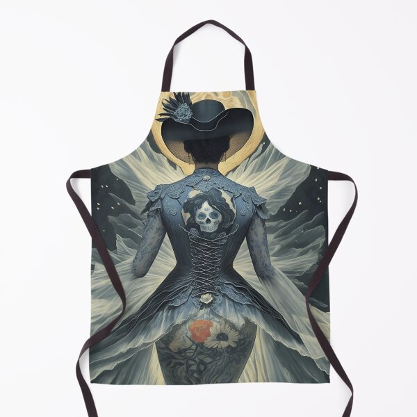 Item preview, Elegant gorgeous La Calavera Catrina, Lady of the afterlife, the Elegant Skull designed and sold by Fantasymachine.