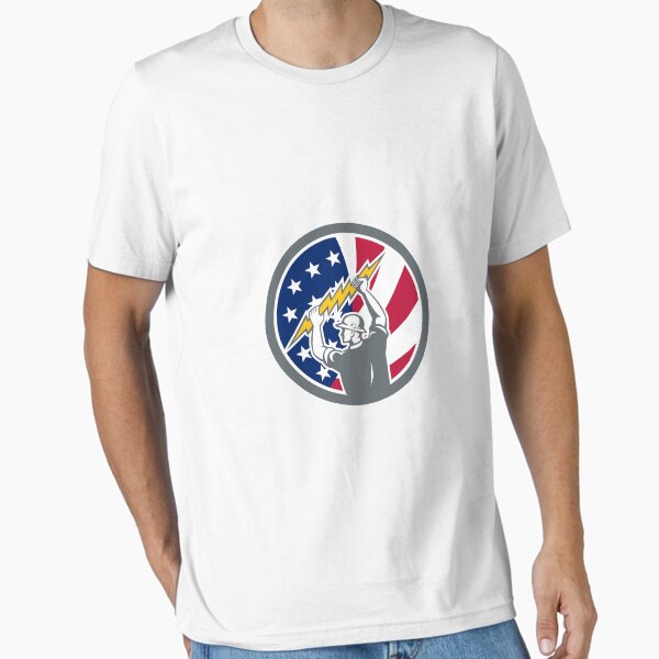 Item preview, American Electrician USA Flag Icon designed and sold by patrimonio.