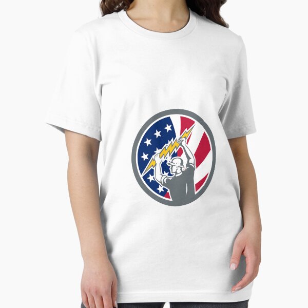Item preview, American Electrician USA Flag Icon designed and sold by patrimonio.