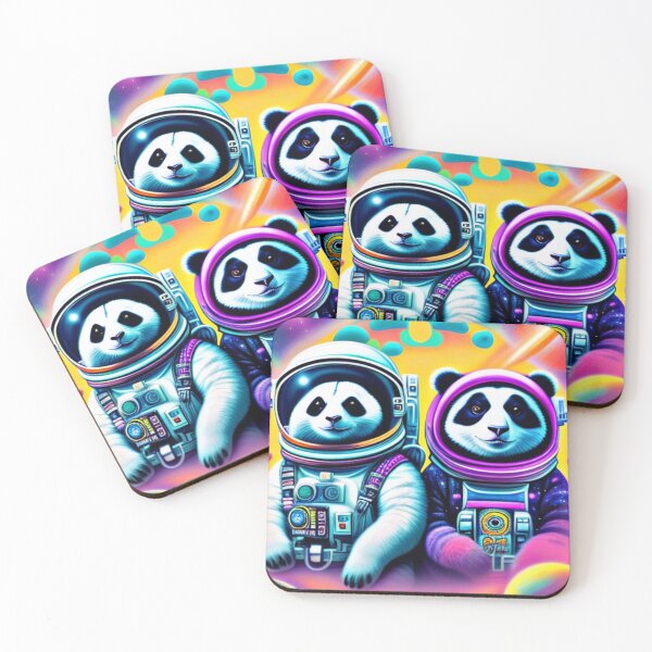 Item preview, Pandas in space designed and sold by Flowerslaps.