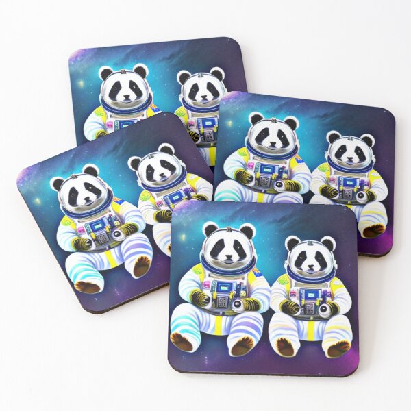 Item preview, Pandas in space designed and sold by Flowerslaps.
