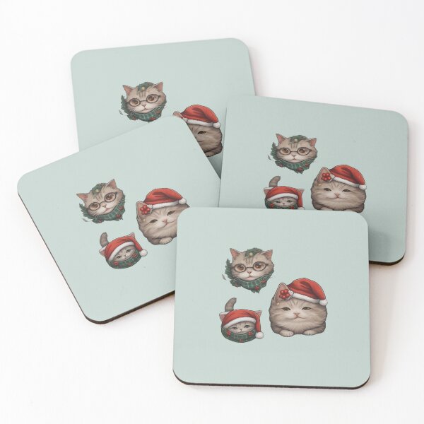 Item preview, Cute Christmas Kitten sticker pack designed and sold by martirush.