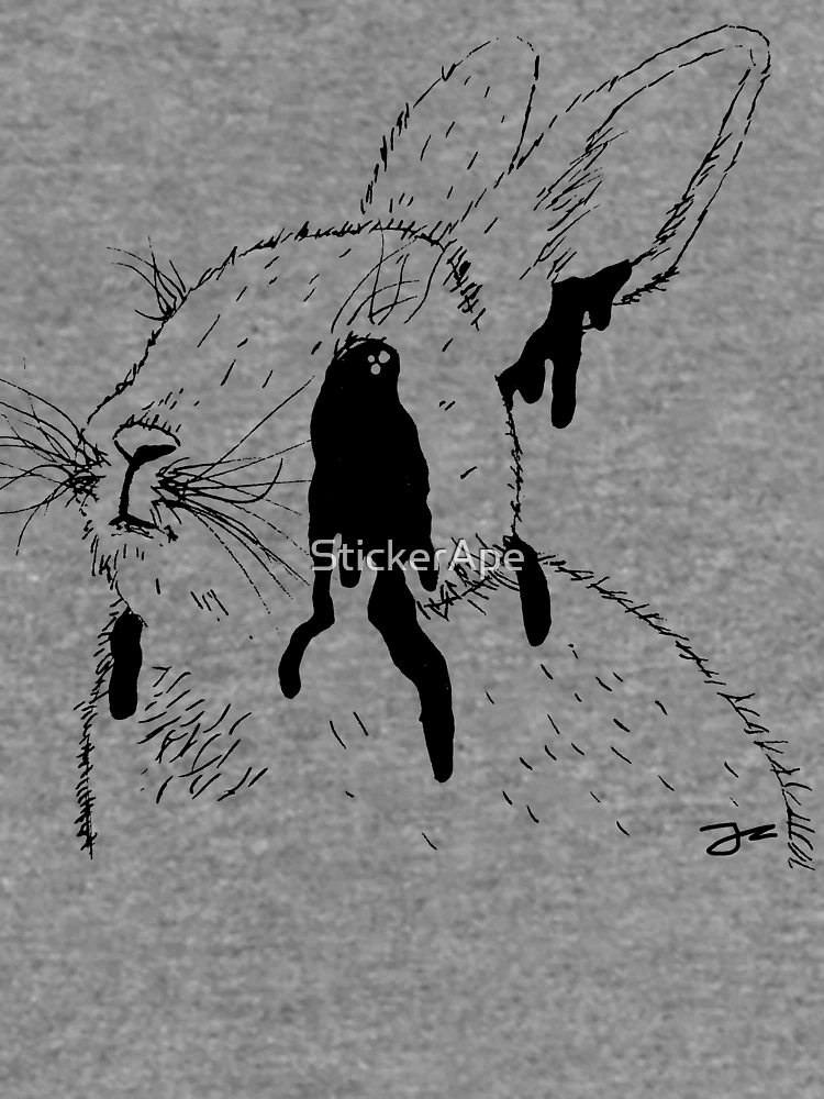 Thumbnail 6 of 6, Lightweight Sweatshirt, Crying Rabbit; designed and sold by StickerApe.