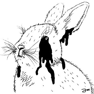 Artwork thumbnail, Crying Rabbit; by StickerApe