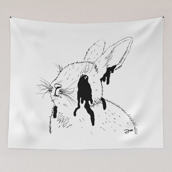Item preview, Crying Rabbit; designed and sold by StickerApe.