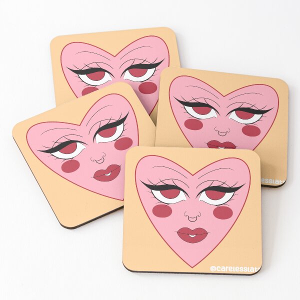 Item preview, Heart Face designed and sold by CarelessLatte.