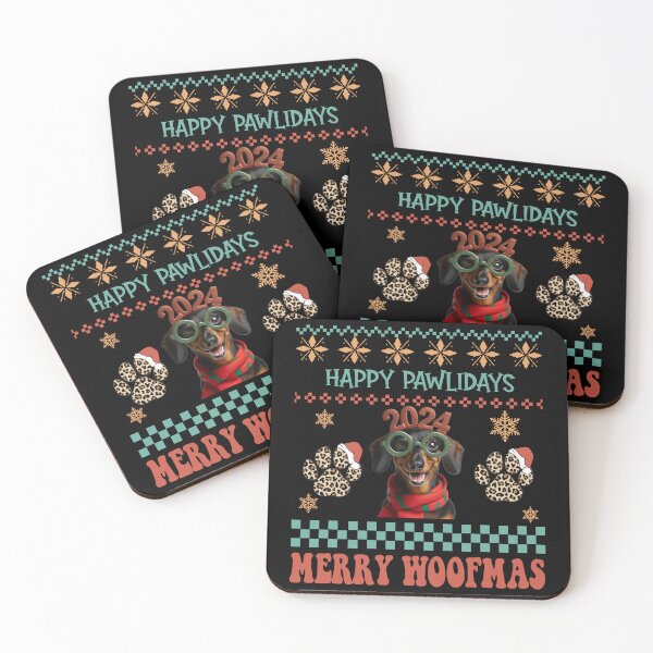 Artikelvorschau, „Festliches hässliches Weihnachtspullover-Design mit Dackel – Happy Pawlidays“ entworfen und verkauft von Xhevahir.