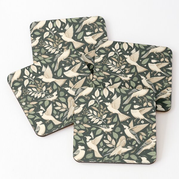 Item preview, birds and leaves designed and sold by FRUU-design.