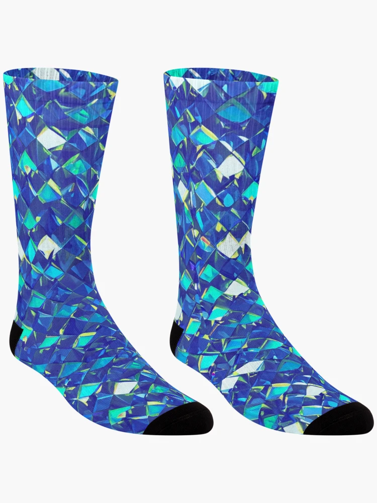 Thumbnail 3 of 5, Socks, Diamond pattern designed and sold by Pattern-life-.
