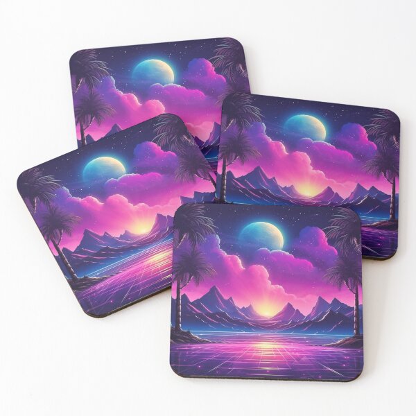 Item preview, Synthwave Sundown: Cool Breezes of Nostalgia designed and sold by Mullet Monkey.