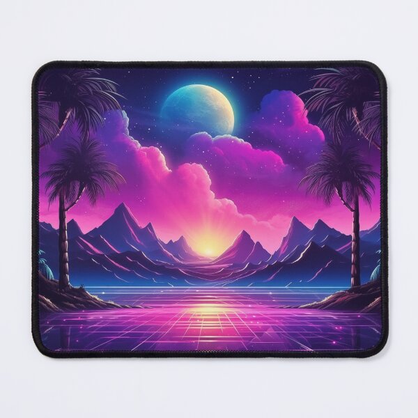 Item preview, Synthwave Sundown: Cool Breezes of Nostalgia designed and sold by Mullet Monkey.