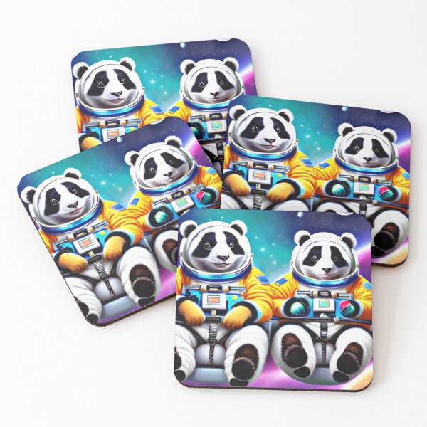 Item preview, Pandas in space designed and sold by Flowerslaps.