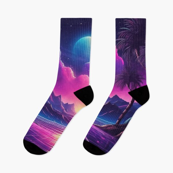 Item preview, Synthwave Sundown: Cool Breezes of Nostalgia designed and sold by Mullet Monkey.
