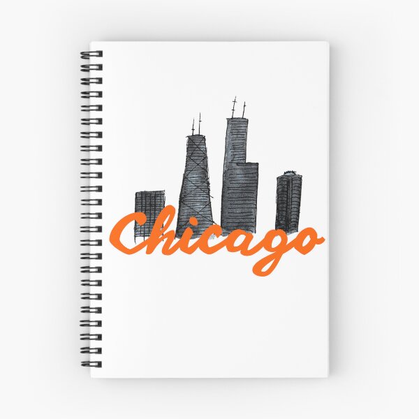 Item preview, Chicago Skyline Ink and Watercolor designed and sold by Color Chicago.