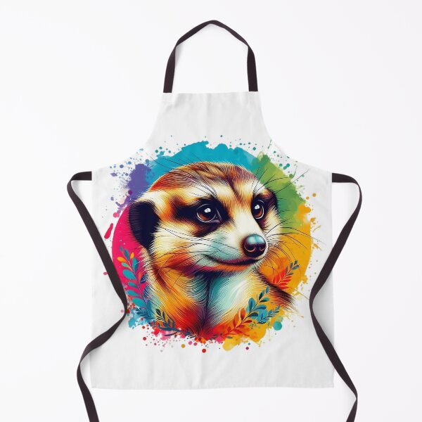 Item preview, Colorful meerkat with leaves around designed and sold by Marcoshop10.