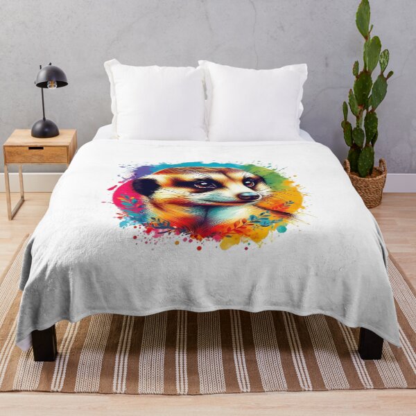 Item preview, Colorful meerkat with leaves around designed and sold by Marcoshop10.