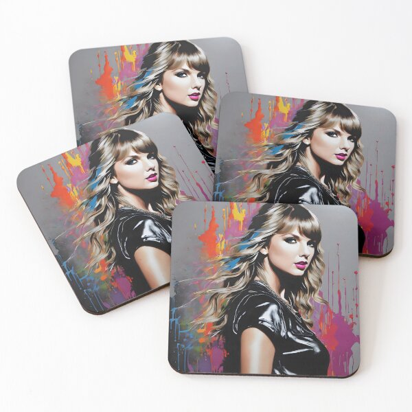 Item preview, Taylor Swift Portrait in Heavy Ink w/Orange, Yellow, and Pink focus designed and sold by Dan Farsaci.