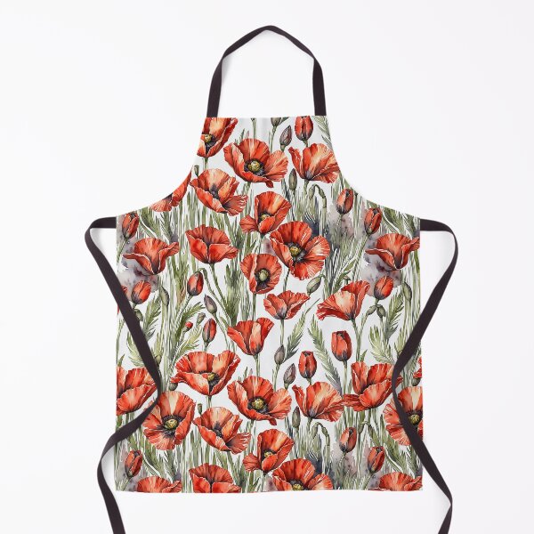 Item preview, Watercolor poppies, light theme designed and sold by PragmaticP.