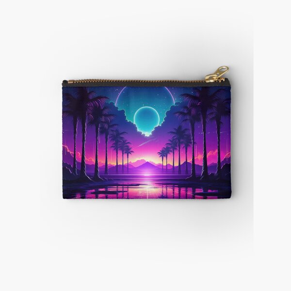 Item preview, Coolwave Canvas: Sunset Serenade in Synth Dreams designed and sold by Mullet Monkey.
